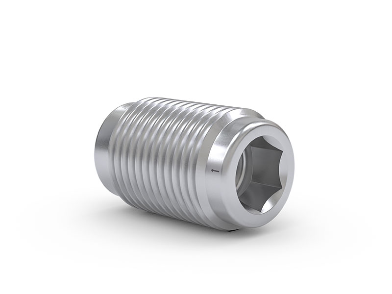WEH® Uvojni ventil TVR400-S1-A20, zunanji navoj M10x1,0, nerjaveče jeklo, DN 3,6 mm, 250 bar