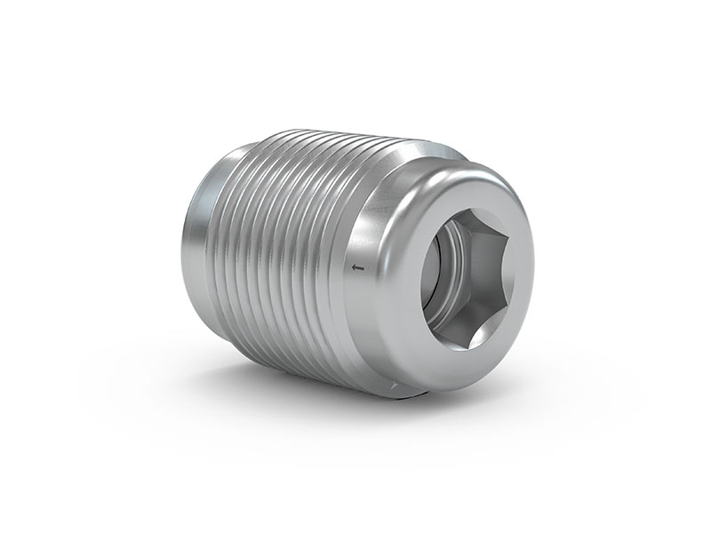 WEH® Uvojni ventil TVR400-S1-A20, zunanji navoj M14x1,5, nerjaveče jeklo, DN 6 mm, 250 bar