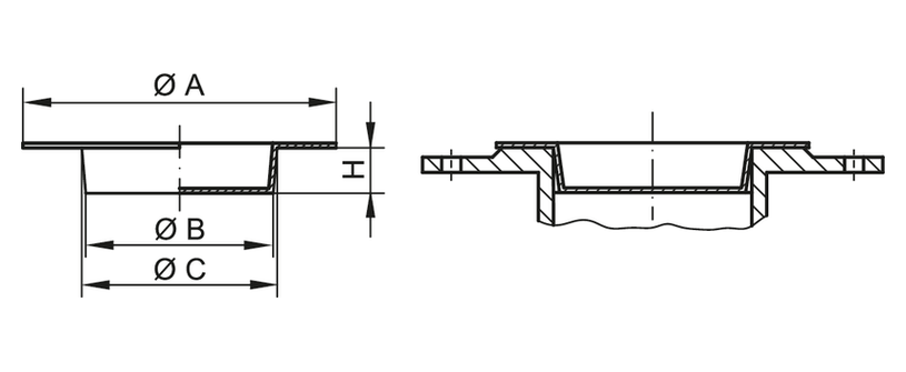 GPN 650 / 65 PCR-PE reciklirano modra