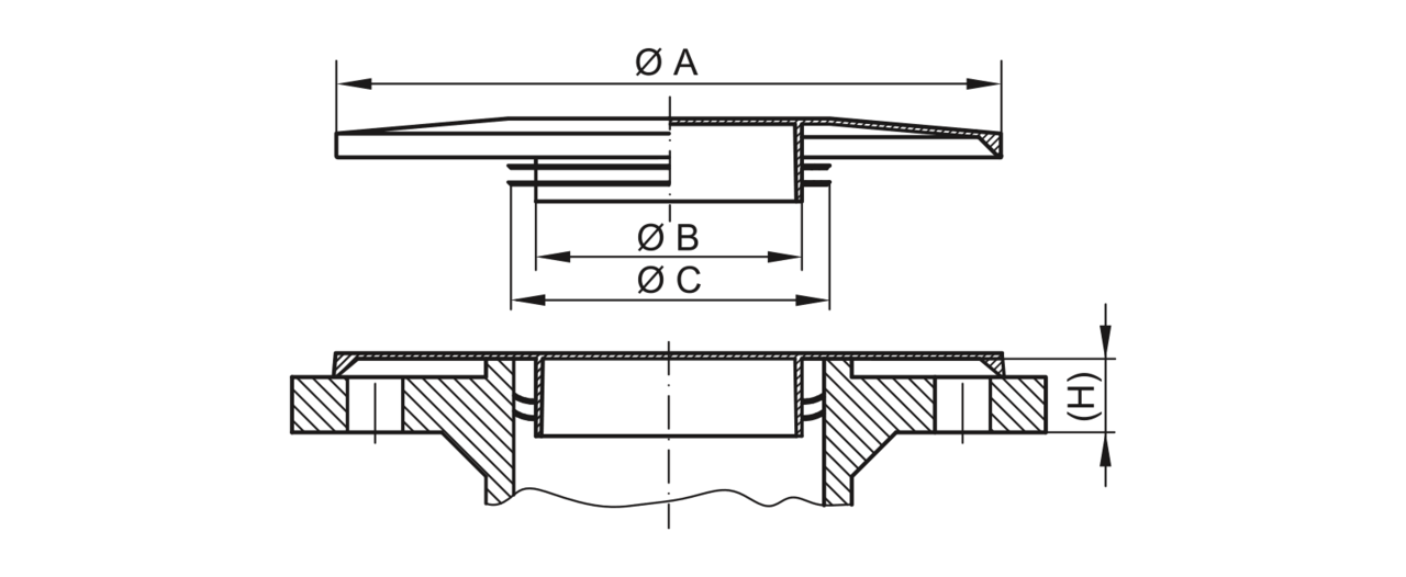 ZAŠČITA za prirobnico 3/4"