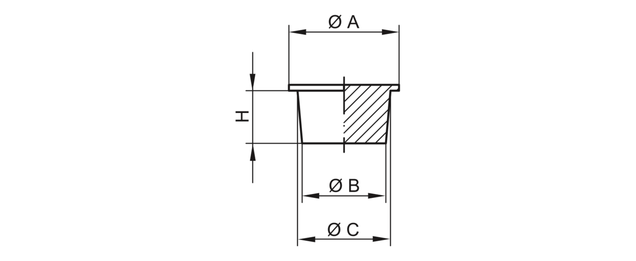 ZAPIRNI ČEP 7,8/11x4mm PE na