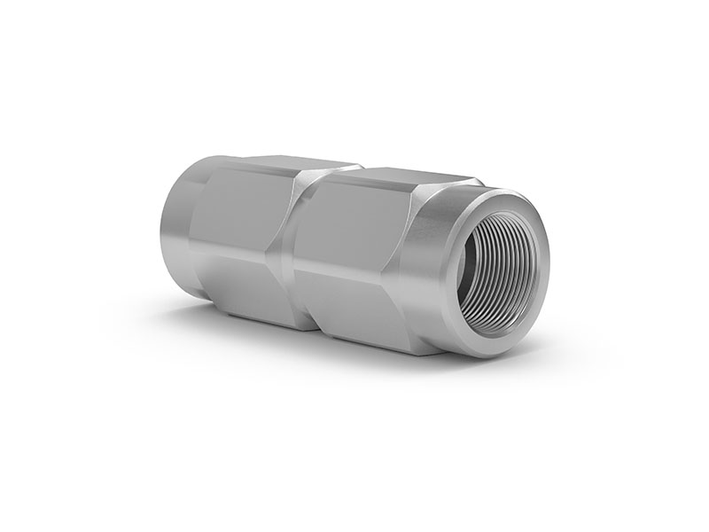 Nepovratni ventil TVR60-S1-A02 z notranjim navojem G3/4 na obeh straneh, DN 20 mm, jeklo