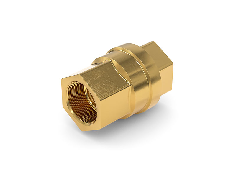 Nepovratni ventil TVR61-S1-A02 z notranjim navojem G3/4 obojestransko, DN 20 mm, medenina