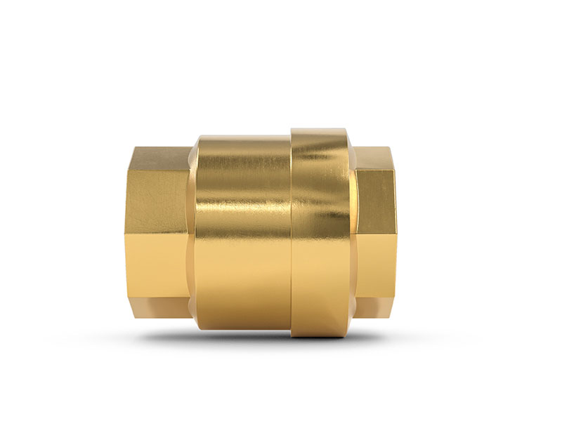 Nepovratni ventil TVR61-S1-A02 z notranjim navojem G1 1/2 obojestransko, DN 40 mm, medenina