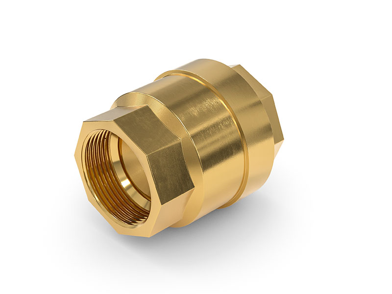 Nepovratni ventil TVR61-S1-A02 z notranjim navojem G2 obojestransko, DN 50 mm, medenina