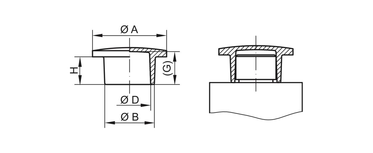 ZAPIRNI ČEP 36/32x11mm TPEflex
