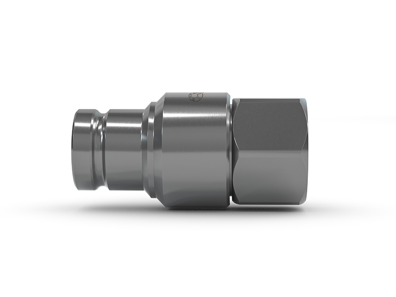 WEH® TRN1-S2 Ploščati vtični priključek, 400 bar, G3/8" notranji navoj, DN 10