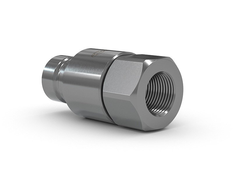 WEH® TRN1-S3 Ploščati vtični priključek, 400 bar, G1/2" notranji navoj, DN 12,5