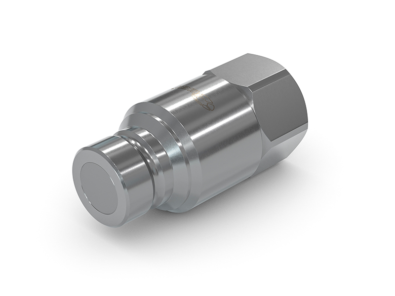 WEH® TRN1-S3 Ploščati vtični priključek, 400 bar, G1/2" notranji navoj, DN 12,5
