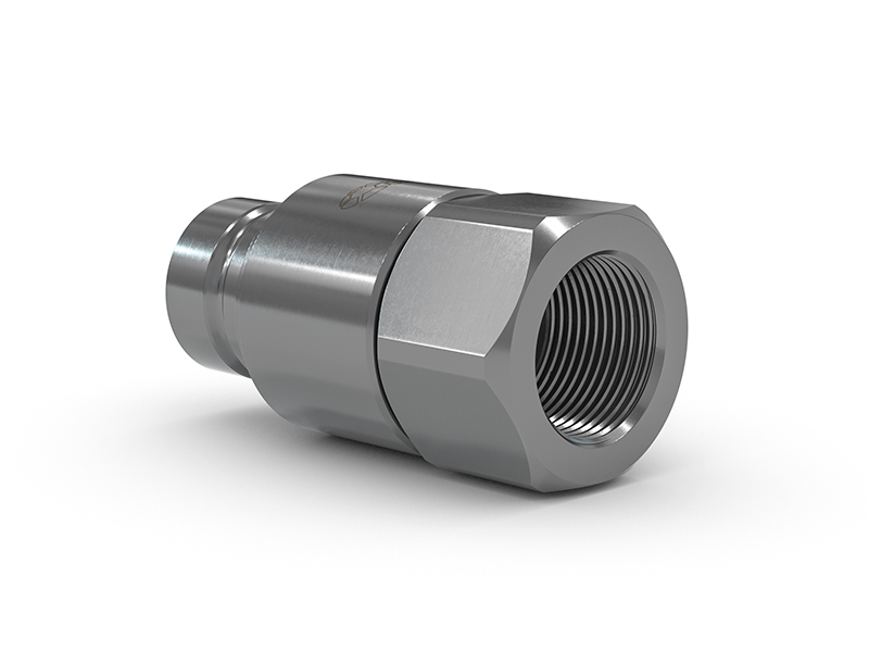 WEH® TRN1-S4 Ploščati vtični priključek, 400 bar, G3/4" notranji navoj, DN 16