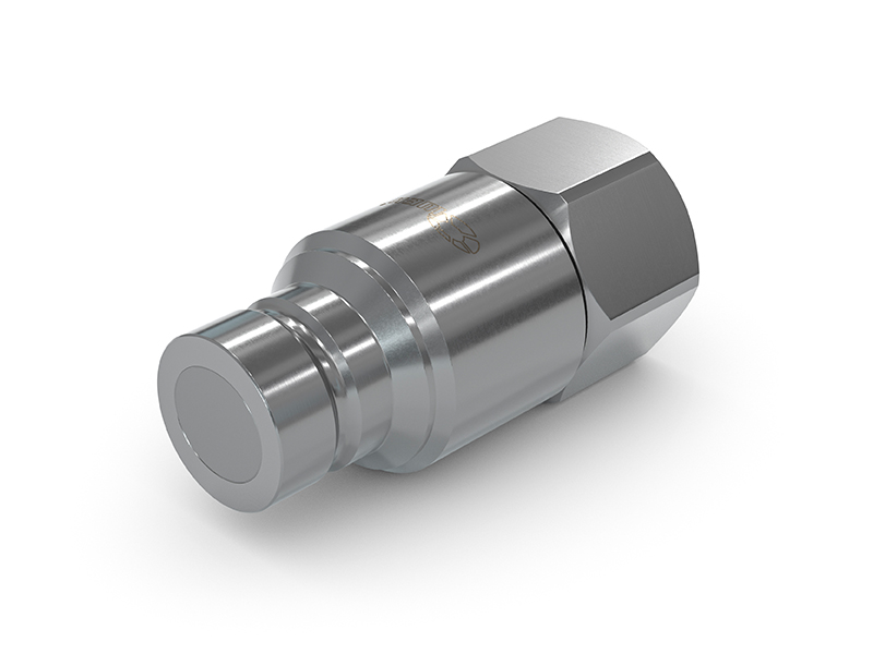 WEH® TRN1-S5 Ploščati vtični priključek, 400 bar, G3/4" notranji navoj, DN 19