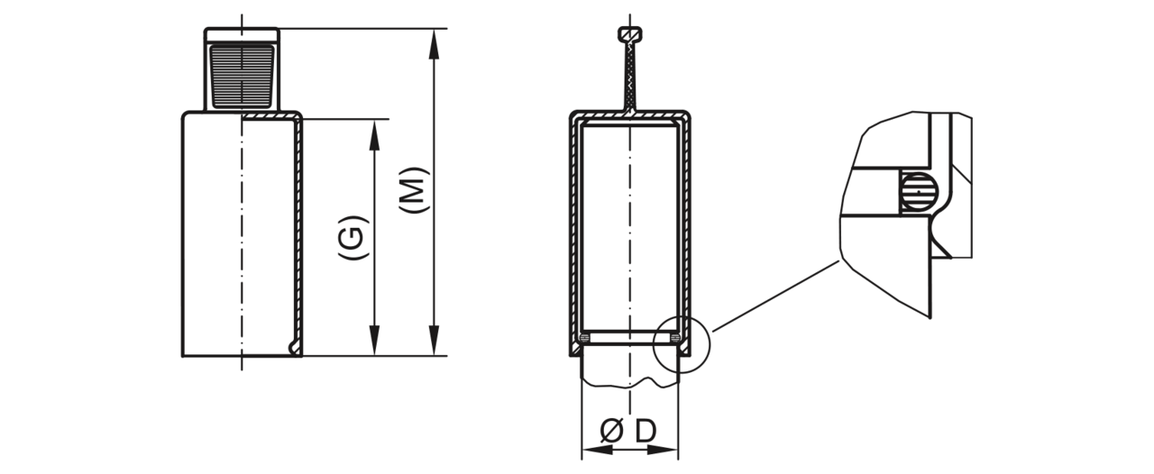 KAPA Z ROČAJEM fi 7x20mm EVA
