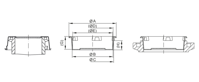 ZAPIRNI ČEP fi 117,1mm PE rum