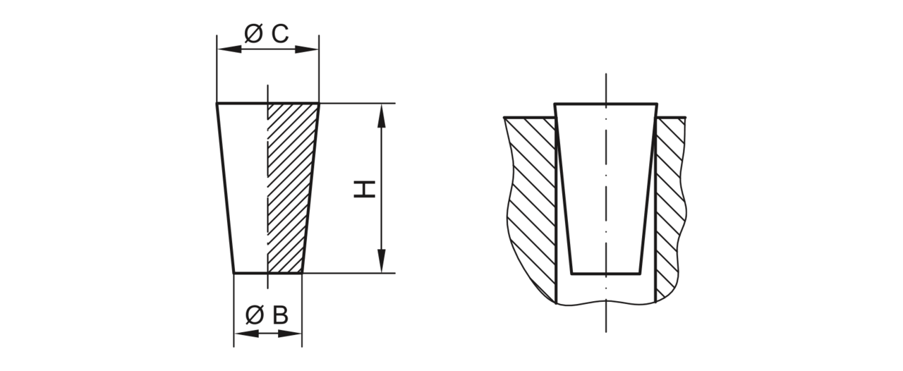 ČEP SILIKONSKI 19/14mm natu