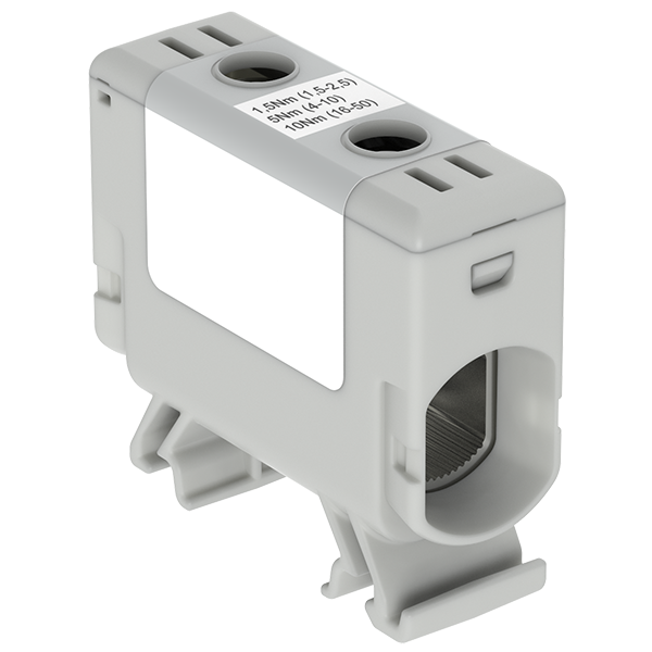 OTL50N sive barve 1xAl/Cu 1,5-50mm² 1000V AC / 1500V DC Univerzalni priključek
