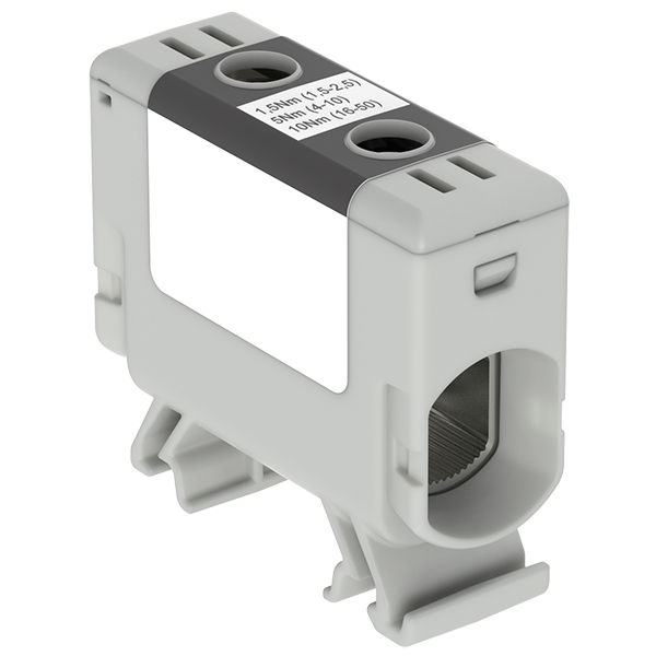 OTL50N črne barve 1xAl/Cu 1,5-50mm² 1000V AC / 1500V DC Univerzalni priključek