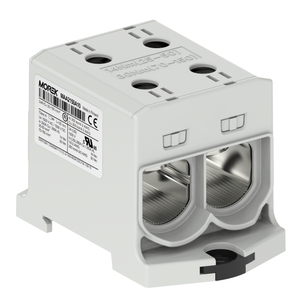 OTL150-2 sive barve 2xAl/Cu 25-150mm² 1000V AC / 1500V DC Univerzalni priključek