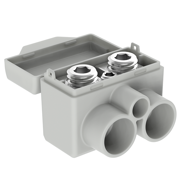 Razdelilni blok SLT50-2-1 siv Al 10-50/Cu 2,5-35 + 1,5-6 mm2 1000V