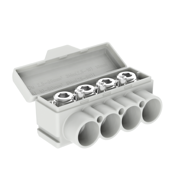 SLT50-4-3 siva Al 10-50/Cu 2,5-35 + 3x2,5mm2 1000V razdelilni blok