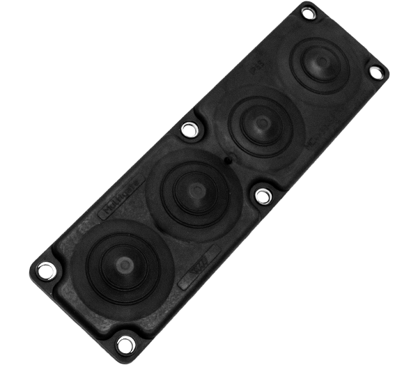 MC4 IP65 RAL 9005 črna barva, vhod z več luknjami, različica UL94 V-0