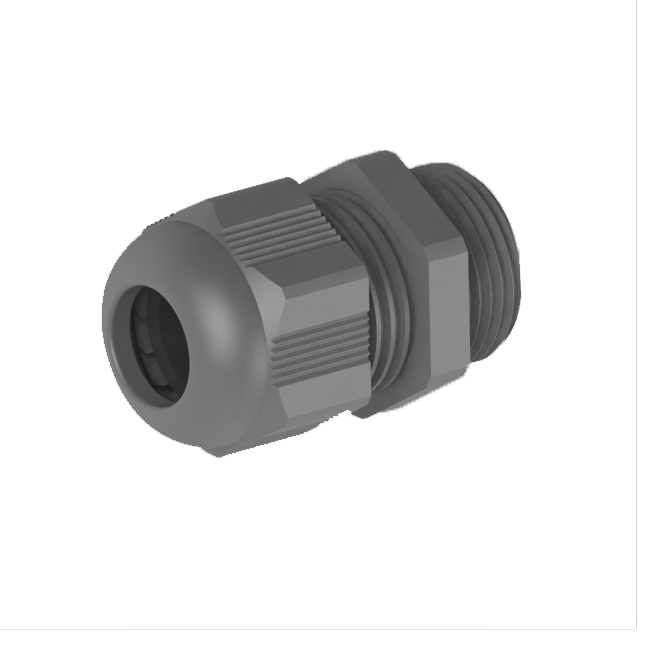 Kabelska uvodnica, M12, 3-6,5 mm, PA6, siva RAL7001, IP68 (z protimatico in O-tesnilom)
