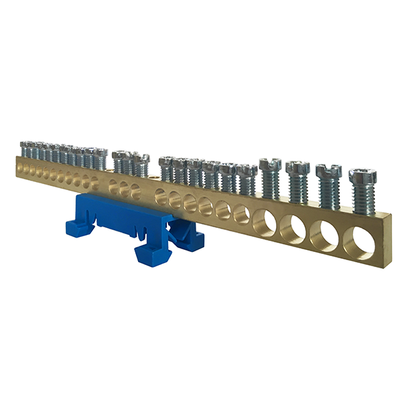N24 modre barve 24x16mm² Nevtralni priključni blok