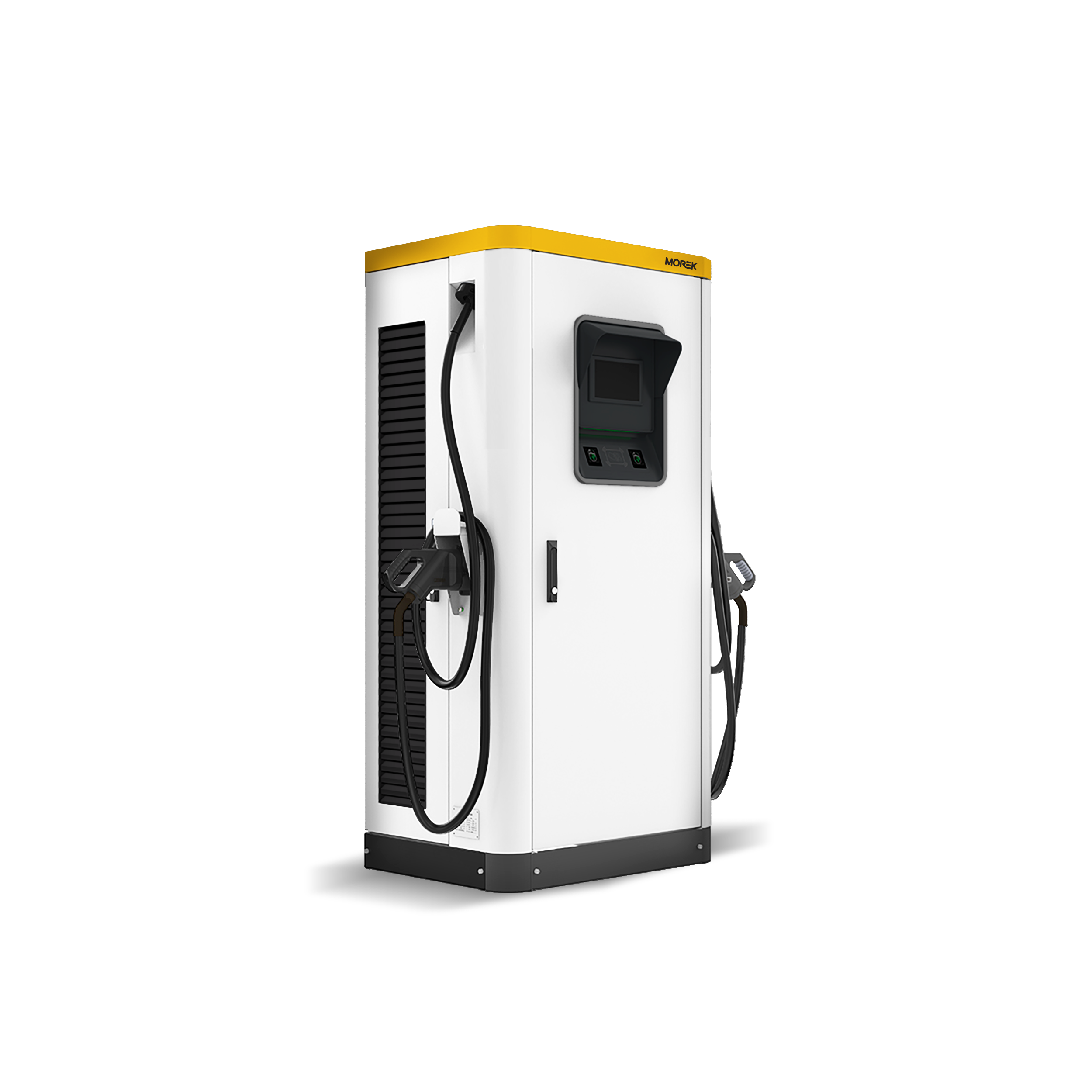 DC 120 kW z 2xCCS2 vtičem in možnostjo nadgradnje na 180 kW, 7-palčni zaslon na dotik, Ethernet in 4G, IP54/IK10, 200 - 300 A, pocinkano jeklo, 5 m kablov Phoenix Contact DC
