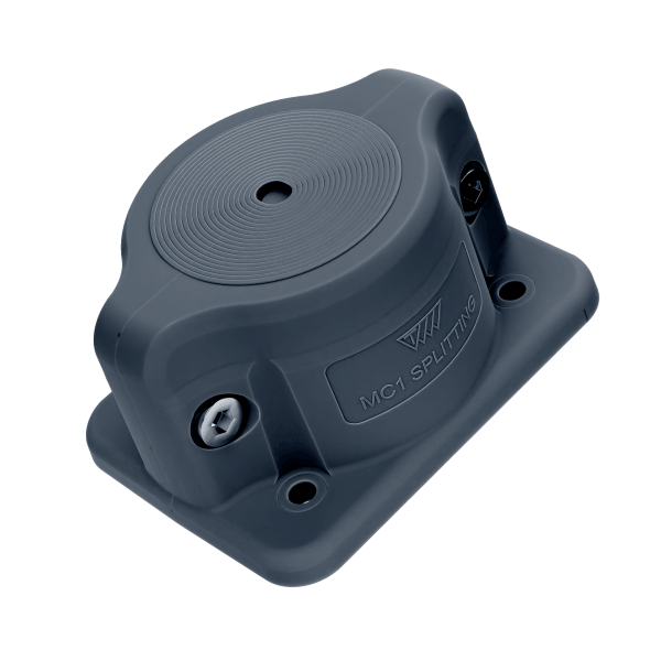 MC 1x10-65 IP66 RAL 9005 črna Razcepna kabelska vhodna plošča