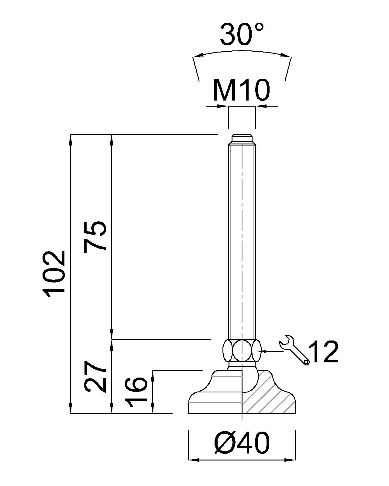 GIBLJIVI VIJAK M10x75/102 VA