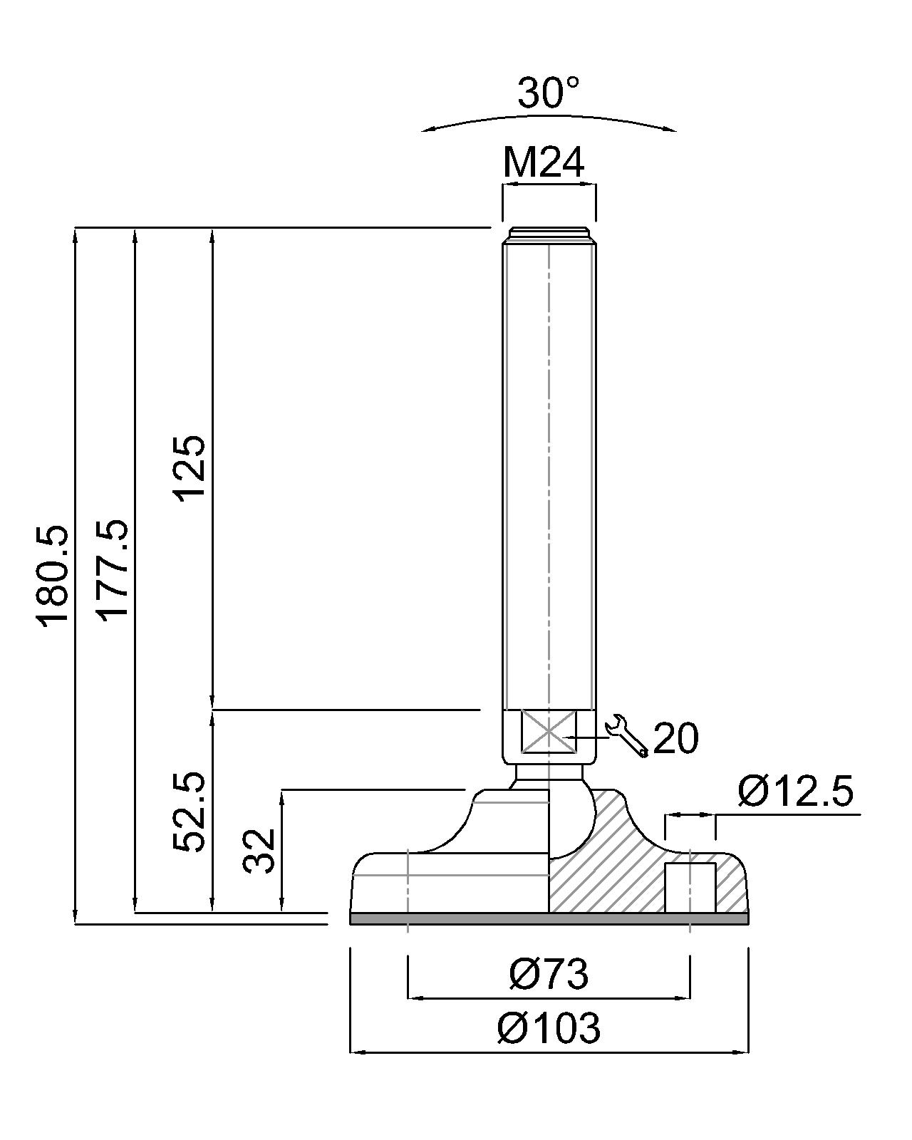 GIBLJIVI VIJAK M24x125/180 VA