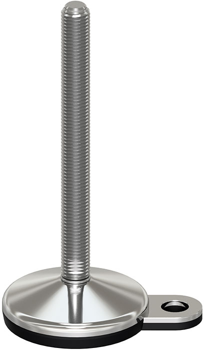 GIBLJIVI VIJAK INOX D=80mm z ušesom, s protidrsno NBR podlogo
