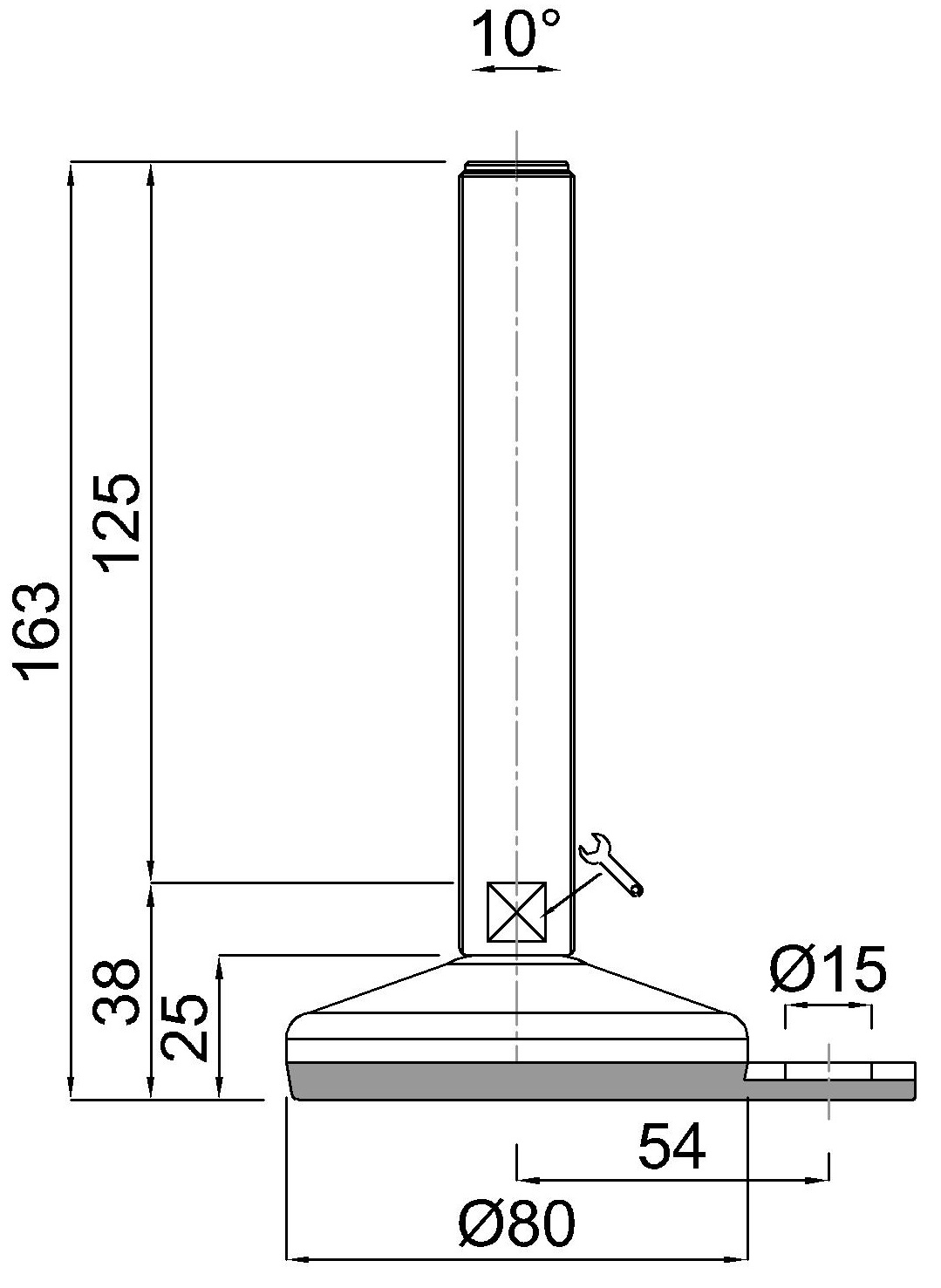 GIBLJIVI VIJAK M20x125/163 VA