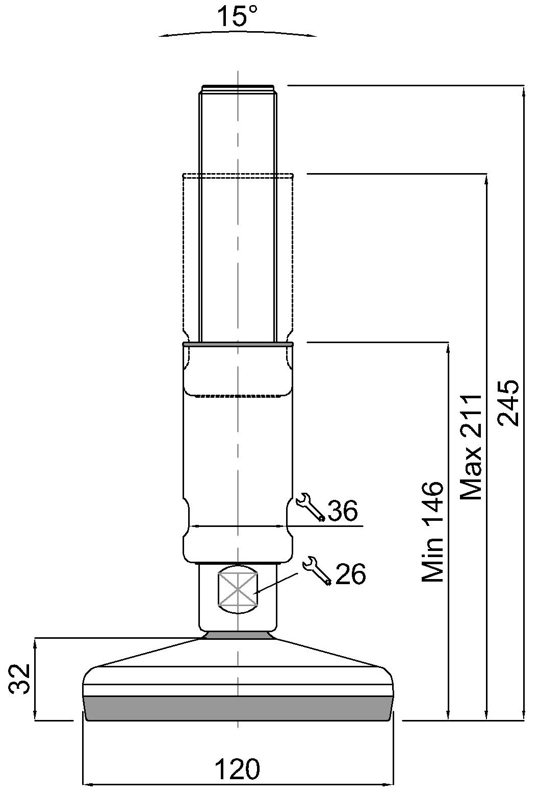 GIBLJIVI VIJAK M30x185/245 HIG
