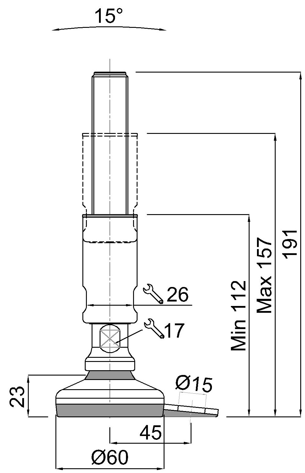 GIBLJIVI VIJAK M20x140/191 HIG