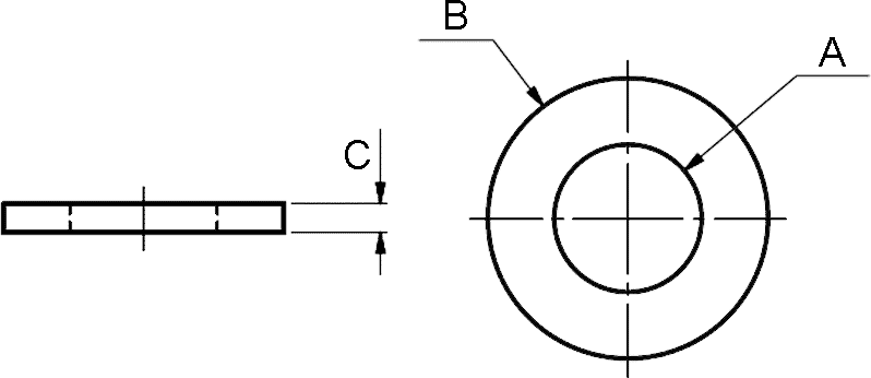 PODLOŽKA 4,3/9x0,8mm PA-6