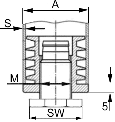 NAST. ČEP OKROGLI 32x1,5-2mm
