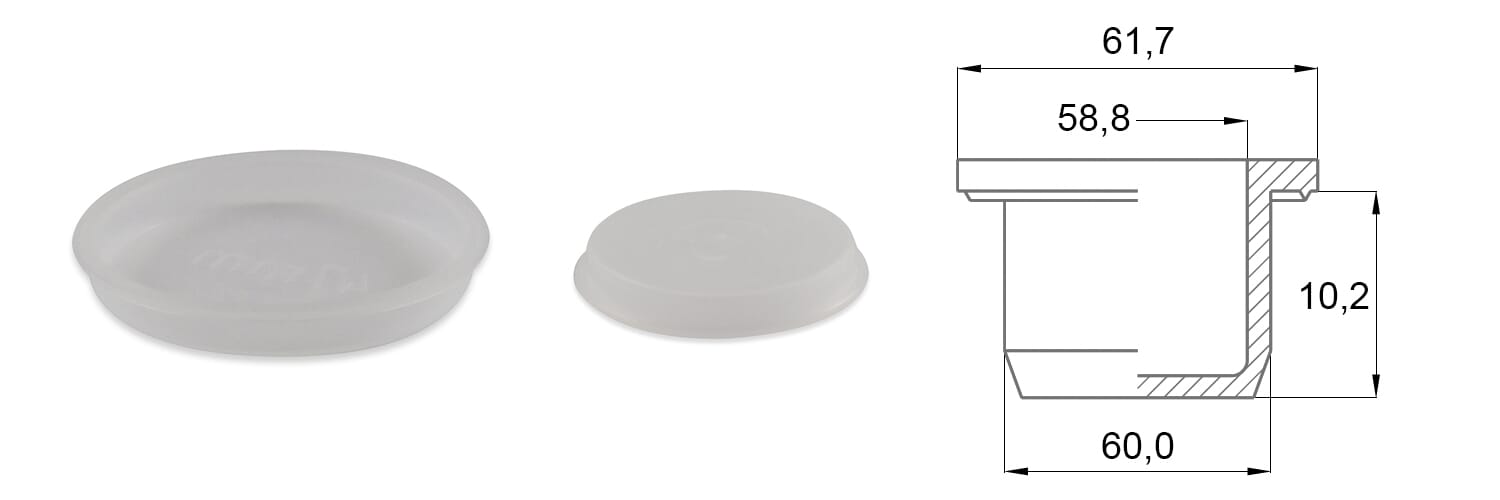 PLASTIČNI ČEP fi 58,8/60x10,2