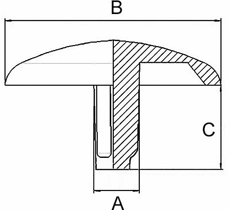 POKROVČEK 3,0/15x6mm PE bel