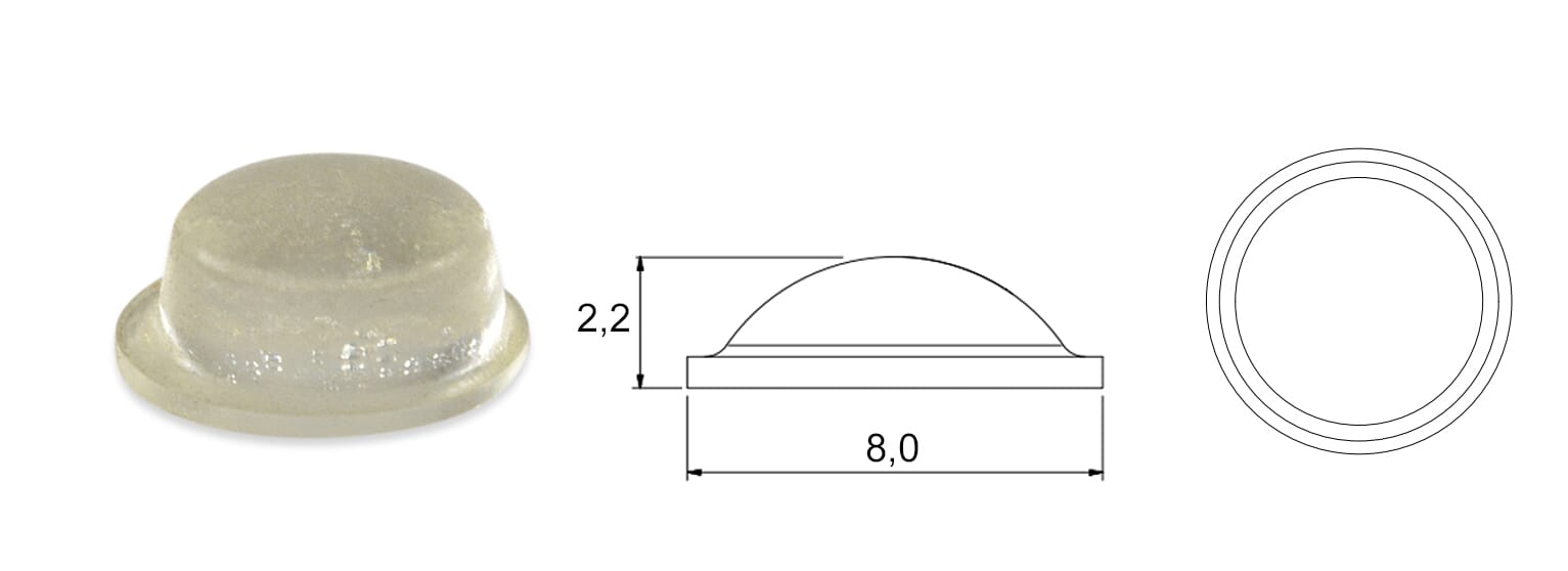 NOGICA samolep fi 8x2,2mm natu