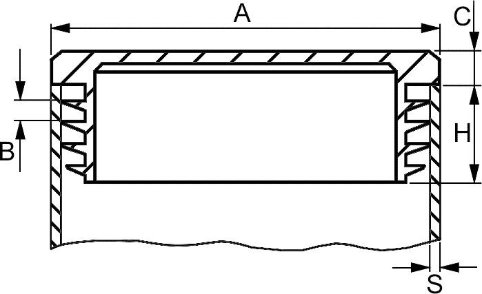 PLASTIČNI ČEP OVALNI 60x30x1-2