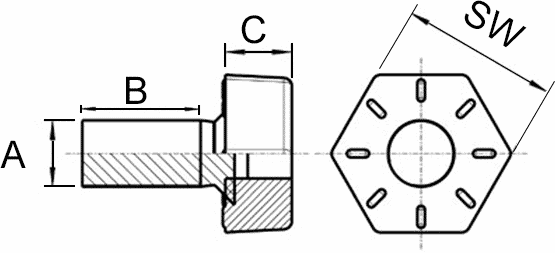 FIKSNI VIJAK M10x20mm