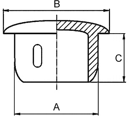 PLASTIČNI ČEP 4/6,4x5,3 PE črn