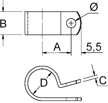 OBJEMKA 9,5mm PA 6.6 nat