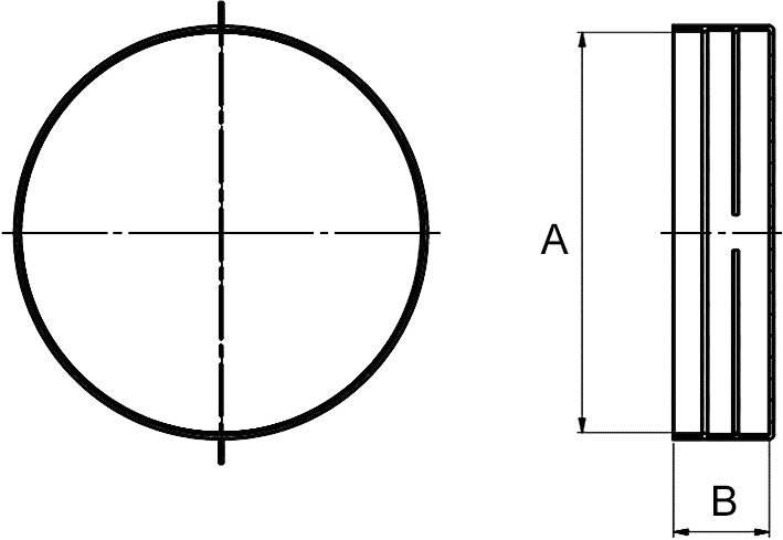 KAPA ZA CEV fi 76,1mm  LDPE