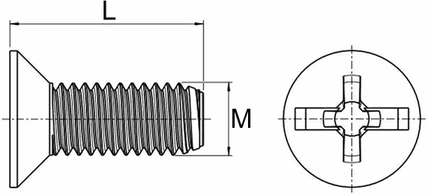 PLASTIČNI VIJAK M4x20mm PA nat