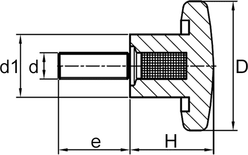 ZVEZDASTI ROČAJ M5x18mm