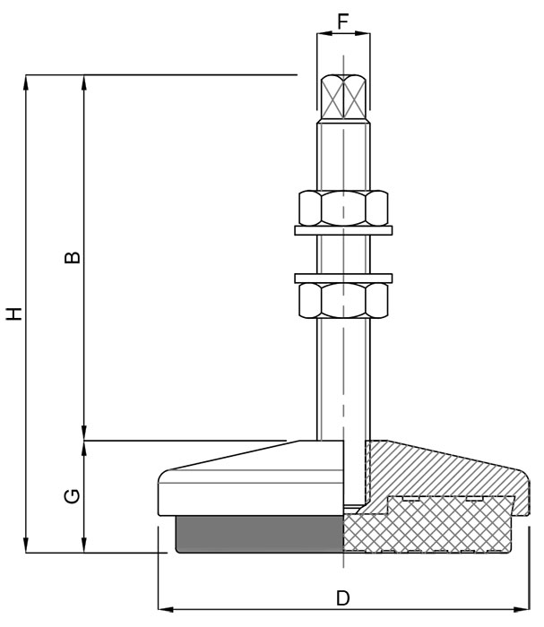 GIBLJIVI VIJAK M12x83/113 INOX