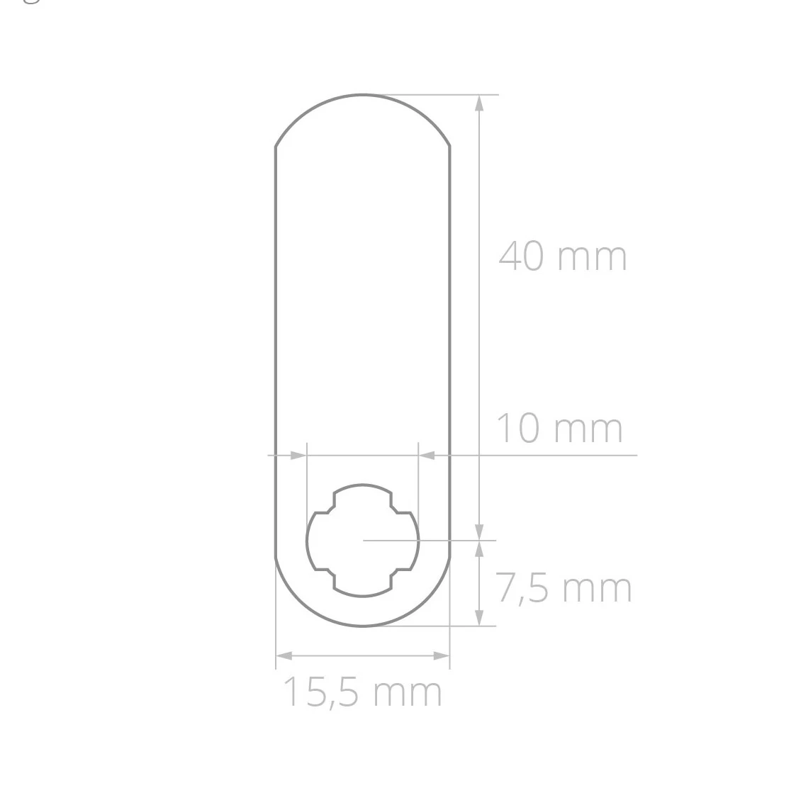 ZAPAH H=3,0mm, L=40mm, B