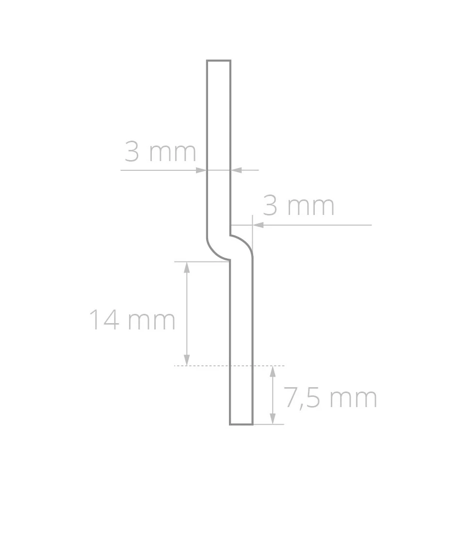 ZAPAH H=3,0mm, L=40mm, B