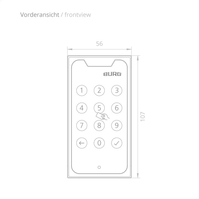 RFID/PIN ključavnica TWINPAD